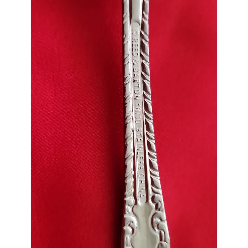 Reed & Barton Louis Philippe 18/10 Stainless Steel Teaspoons Set of 2 Floral